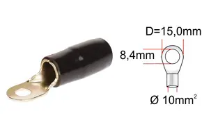 ACV kabelové oko 10qmm /8.4 black - Skvělá cena