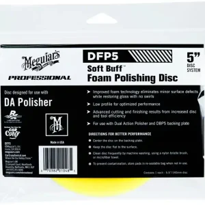Novinka v nabídce - Meguiars Soft Buff Foam Polishing Disc 5" - leštící kotouč pro DA leštičku (středně tvrdý), 5palcový