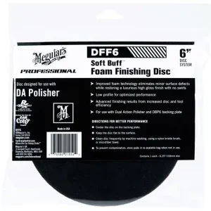 Meguiars Soft Buff Foam Finishing Disc 6" - finišovací a voskovací kotouč pro DA leštičku (měkký), 6palcový, sada 6ks | Poslední příležitost