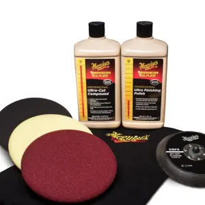 Meguiar‘s Mirror Glaze Soft Buff Kit 6" - kompletní 6palcová sada na profesionální renovaci laku | Ušetřete nyní