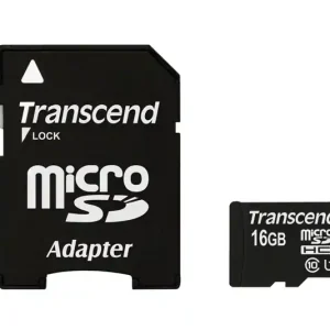 Paměťová Micro SD karta Transcend 16 GB + adaptér SD | Nyní k dispozici