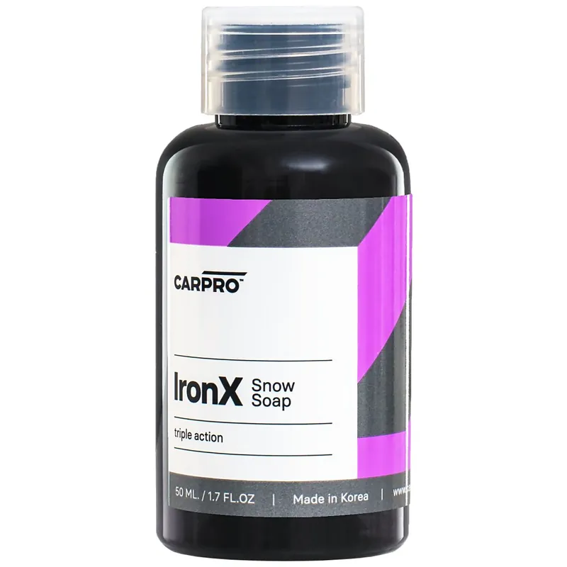 Autošampon odstraňující polétavou rez CarPro IronX Snow Soap 50 ml | Extra sleva