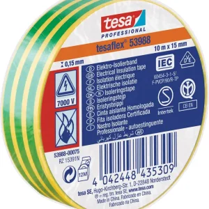 Izolační páska Tesa 53988 PVC 15/10 m žluto/zelená | Objednat online