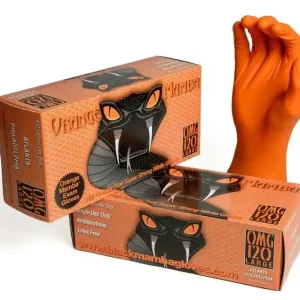 Mezi nejprodávanějšími | Black Mamba Orange Nitrile Gloves S ochranné rukavice velikost S