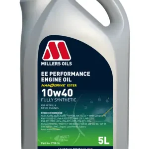 Millers Oils EE PERFORMANCE 10w40 plně syntetický motorový olej s nano částicemi 5 L | Vysoká kvalita