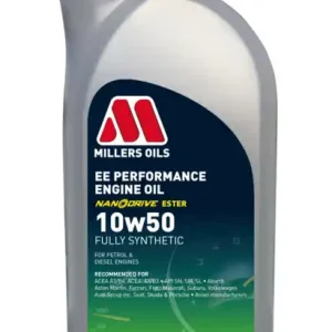 Millers Oils EE PERFORMANCE 10w50 plně syntetický motorový olej s nano částicemi 1 L - Akce