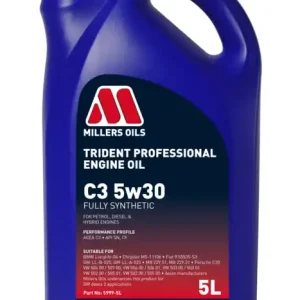 Millers Oils Trident Professional 10w40 polosyntetický motorový olej 5 L | Speciální nabídka