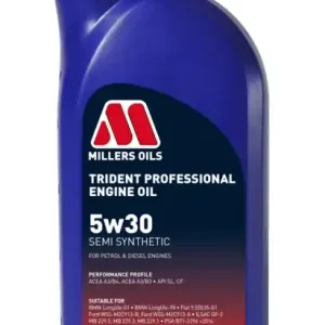 Millers Oils Trident Professional 5w30 polosyntetický motorový olej 1 L - Přímo od výrobce