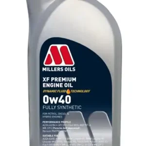 Do vyprodání zásob - Millers Oils XF Premium 0w40 1 L plně syntetický olej