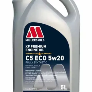 Doprodej zásob - Millers Oils XF PREMIUM C5 ECO 5w20 5 L plně syntetický olej