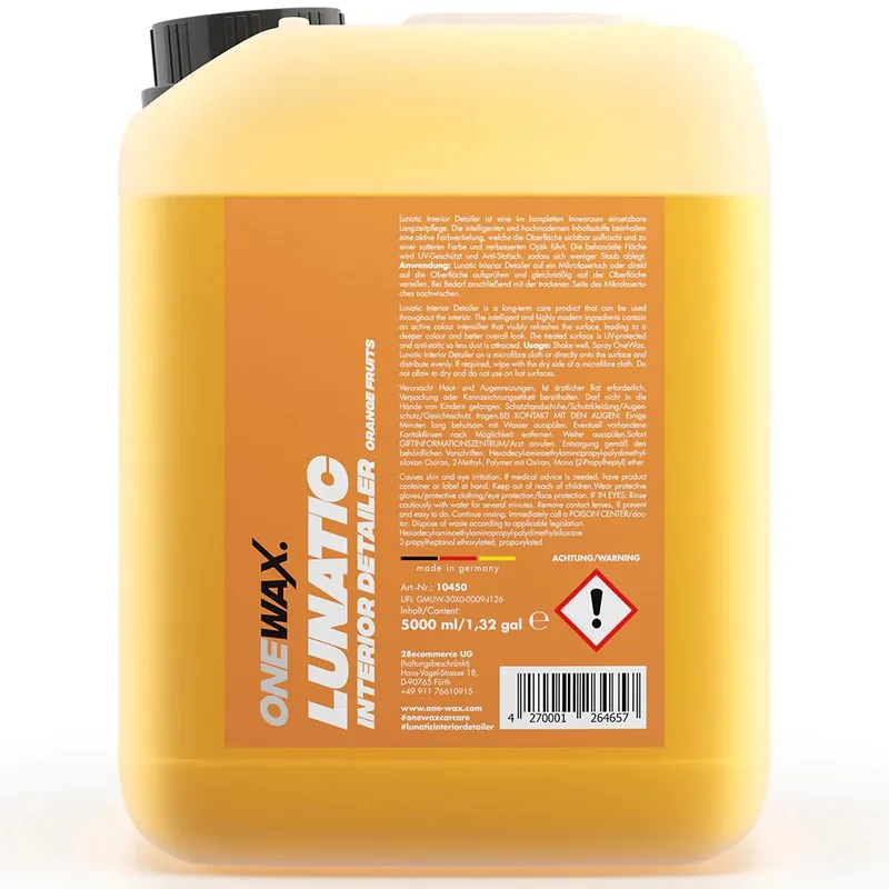 Interiérový detailer OneWax Lunatic Interior Detailer Orange Fruits (5 L) | Nově v nabídce
