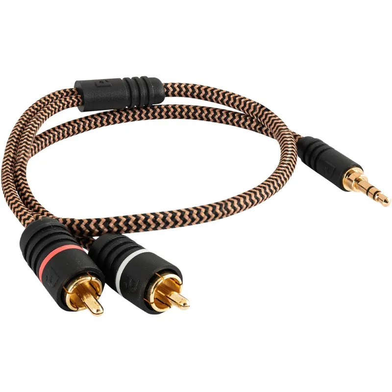 Signálový kabel v opletu Proson Arctic Series AUX 3.5mm - RCA (1 m) - Oblíbený produkt