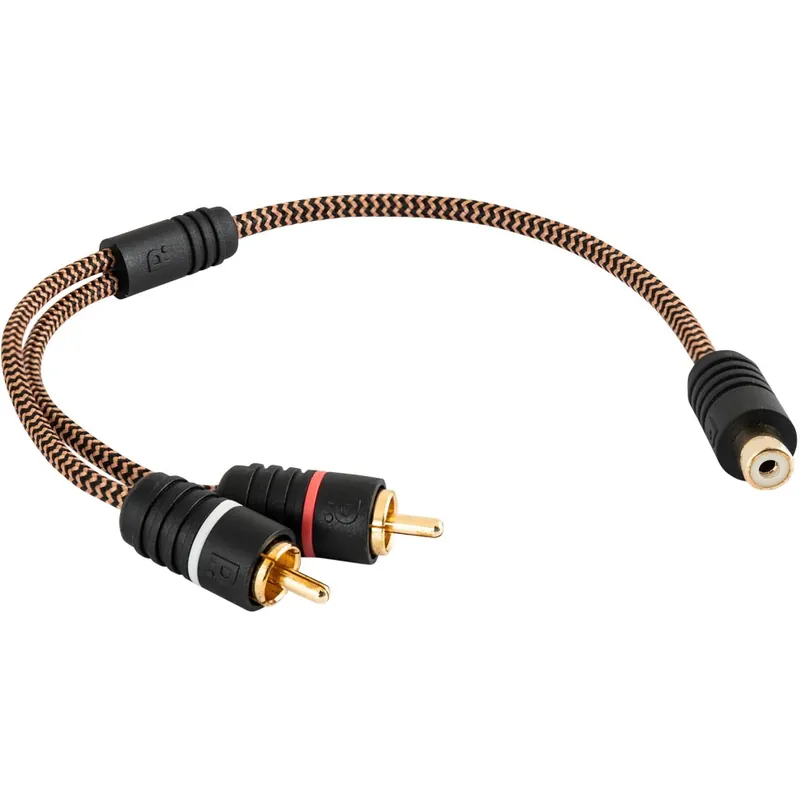 Zvýhodněná cena - Rozdvojka signálového kabelu v opletu Proson Arctic Series Subwoofer RCA Cable Y-Split (1xFemale/2x