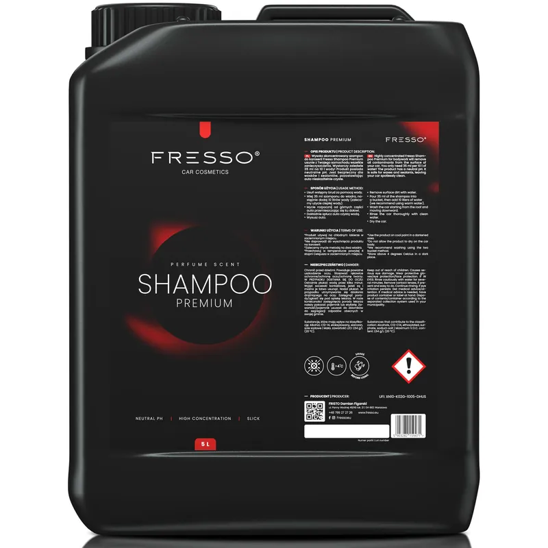 Autošampon FRESSO Shampoo Premium (5 L) - Špičková kvalita