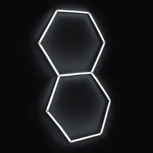 Premium - LED hexagonové světlo 6500 K (97 x 168 cm)