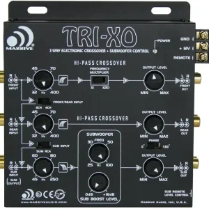 Aktivní výhybka Massive Audio TRI-XO - Novinka