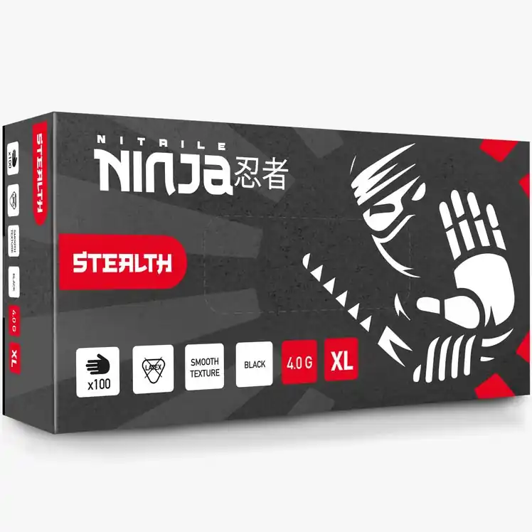 Nitrilové rukavice Nitrile Ninja Stealth Pro Detailing Gloves (M) - Velmi žádaný produkt