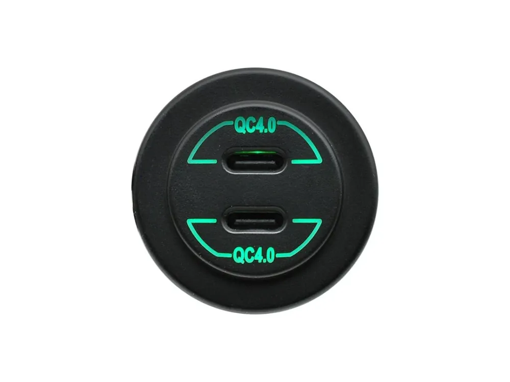 Adaptér 12/24V -> 2x USB-QC4 PD - Outlet