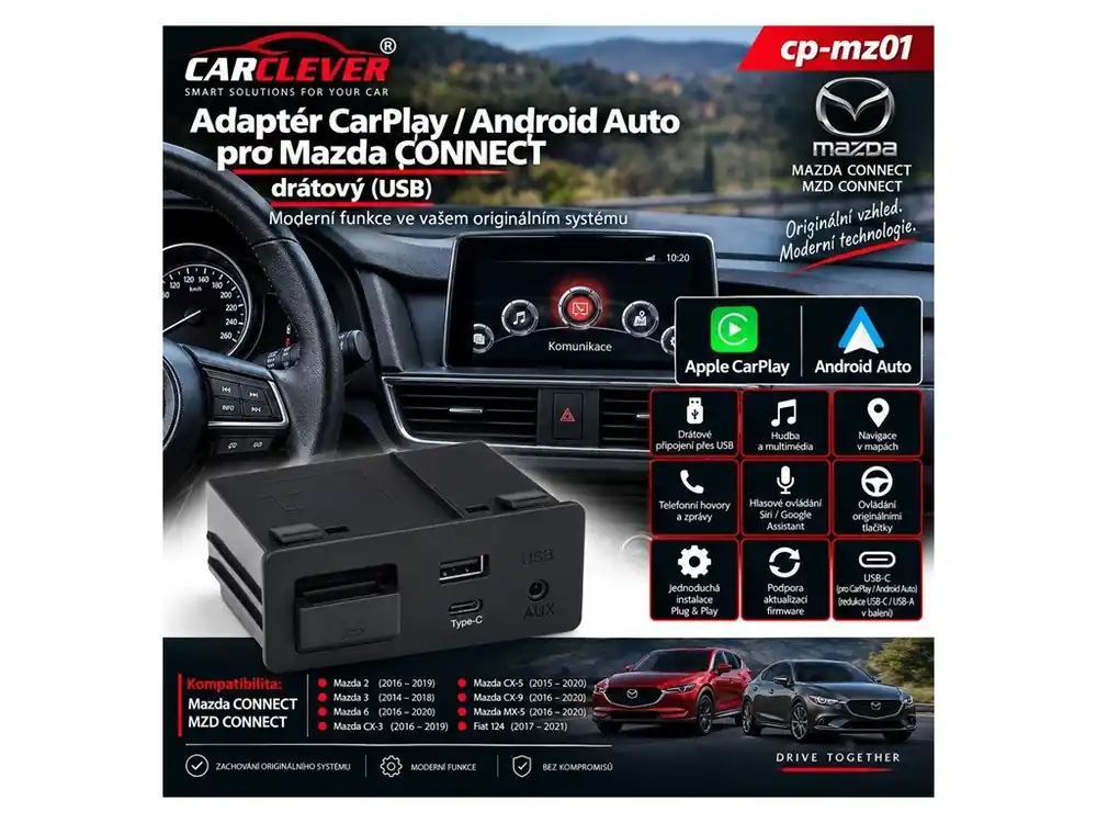 Kvalitní produkt | Adaptér CarPlay/Android Auto Mazda