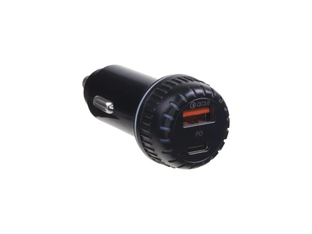 Autoadaptér USB/USB-C 12/24V PD/QC3.0 | Kupte dnes