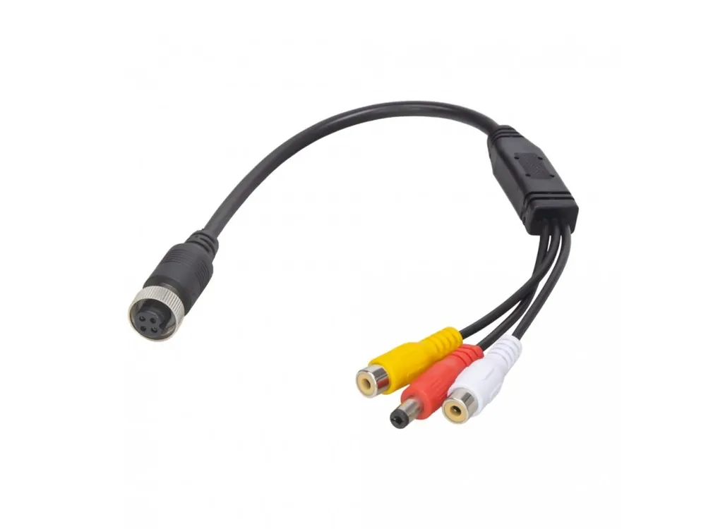 Kabel video 4pin samice / RCA samice + DC - Doprodej