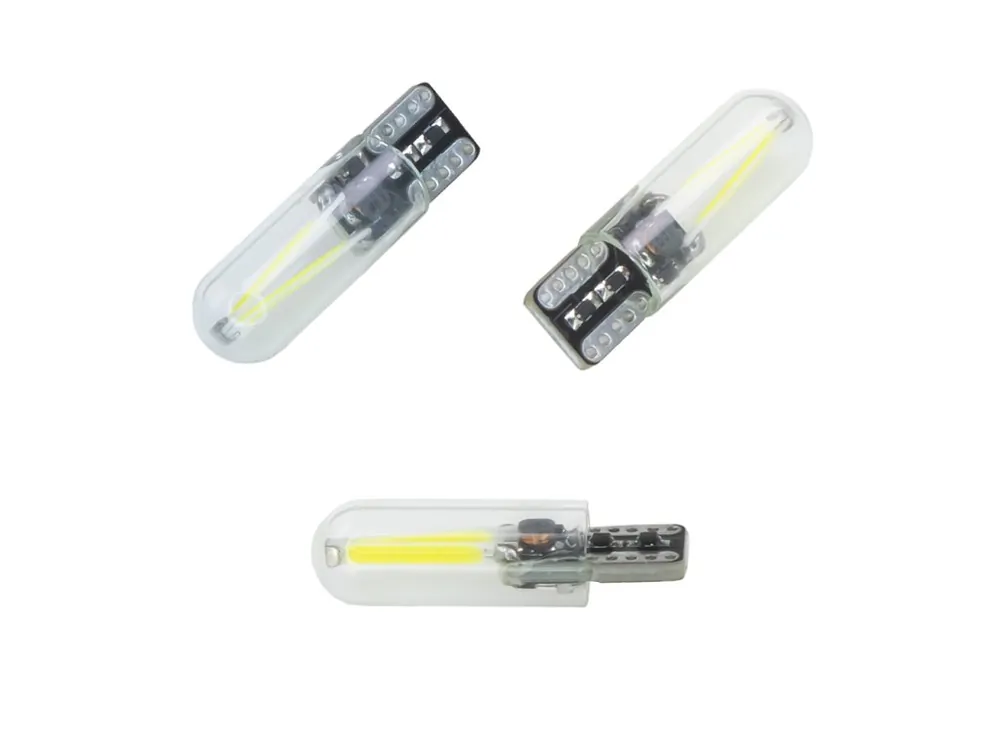 Novinka - LED T10 bílá, 12/24V, 2LED/COB