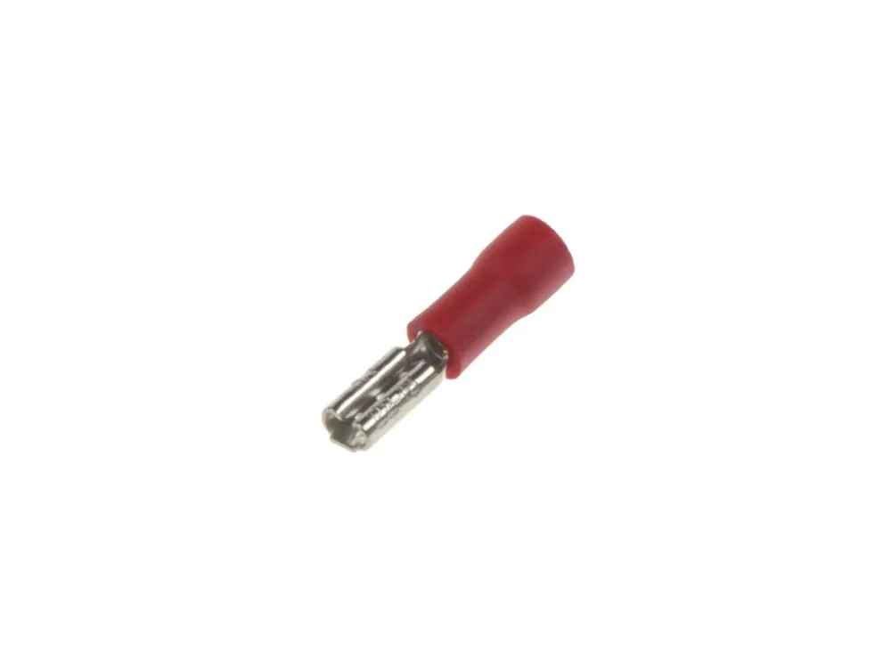 Výprodej - Objímka plochá 2,8 mm červená, 100 ks