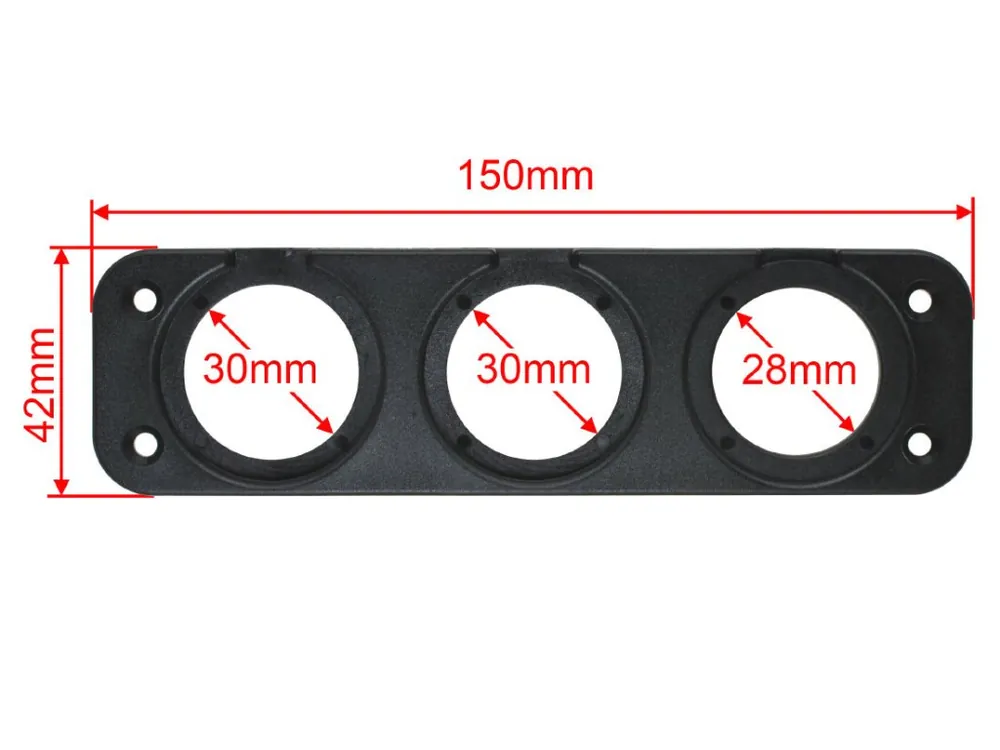 Panel pro 2x USB + CL zásuvku - Akce