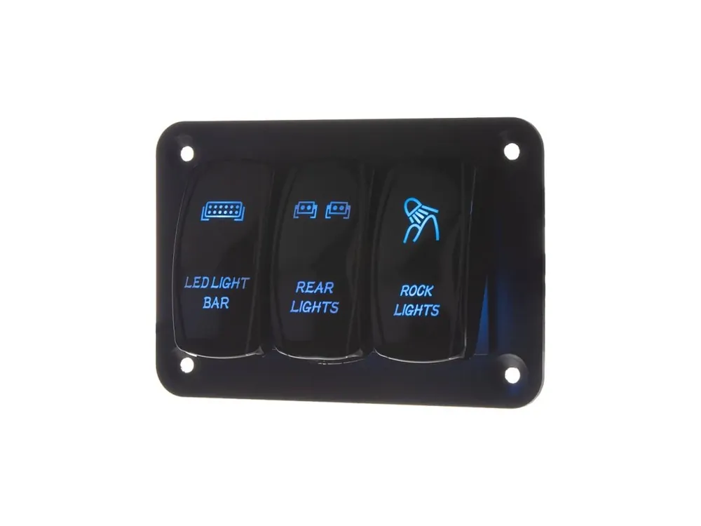 Sleva - Panel s 3x spínači Rocker 12/24V