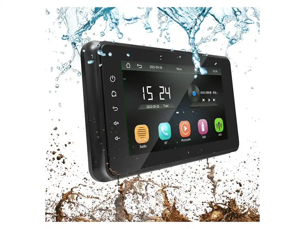 Doporučujeme | Voděodolné autorádio s 8" LCD/USB/Bluetooth/CarPlay/AndroidAuto/IP6X
