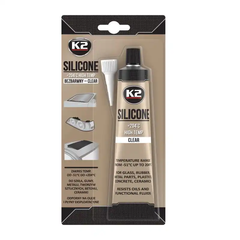 Snížená cena | K2 SILICONE CLEAR 85 g - vysokoteplotní čirý silikon