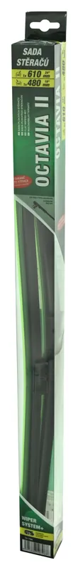 Doporučujeme | Stěrače FLAT SET 610+480mm GREEN OCT II