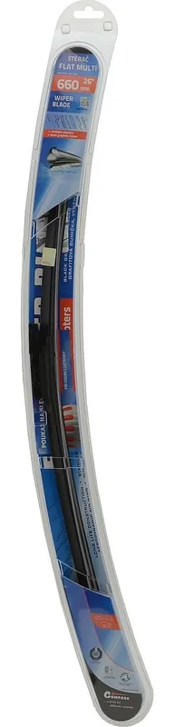 Novinka - Stěrač FLAT MULTI 660mm s adaptéry