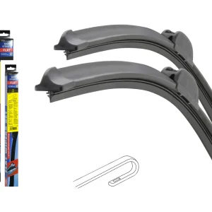 Stěrače FLAT SET (HOOK) 530+530mm | Rychle mizí