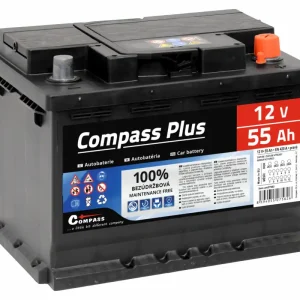 Autobaterie COMPASS PLUS 12V 55Ah 420A | Prémiová kvalita