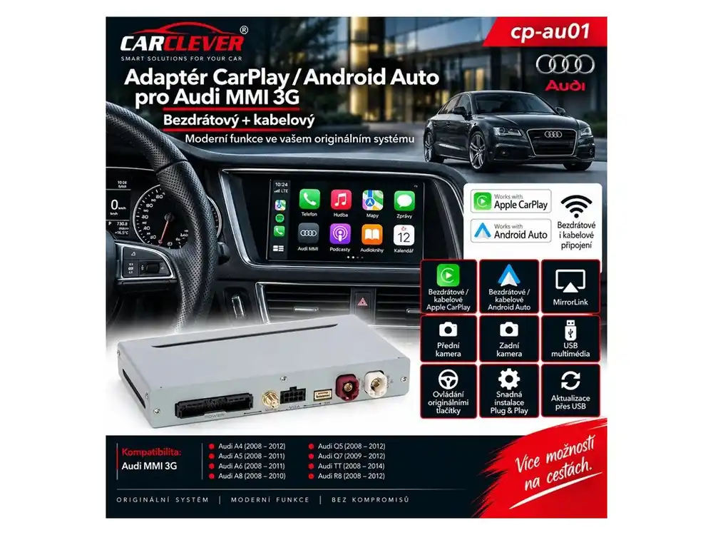 Adaptér CarPlay/Android Auto Audi MMI 3G - Cenová bomba