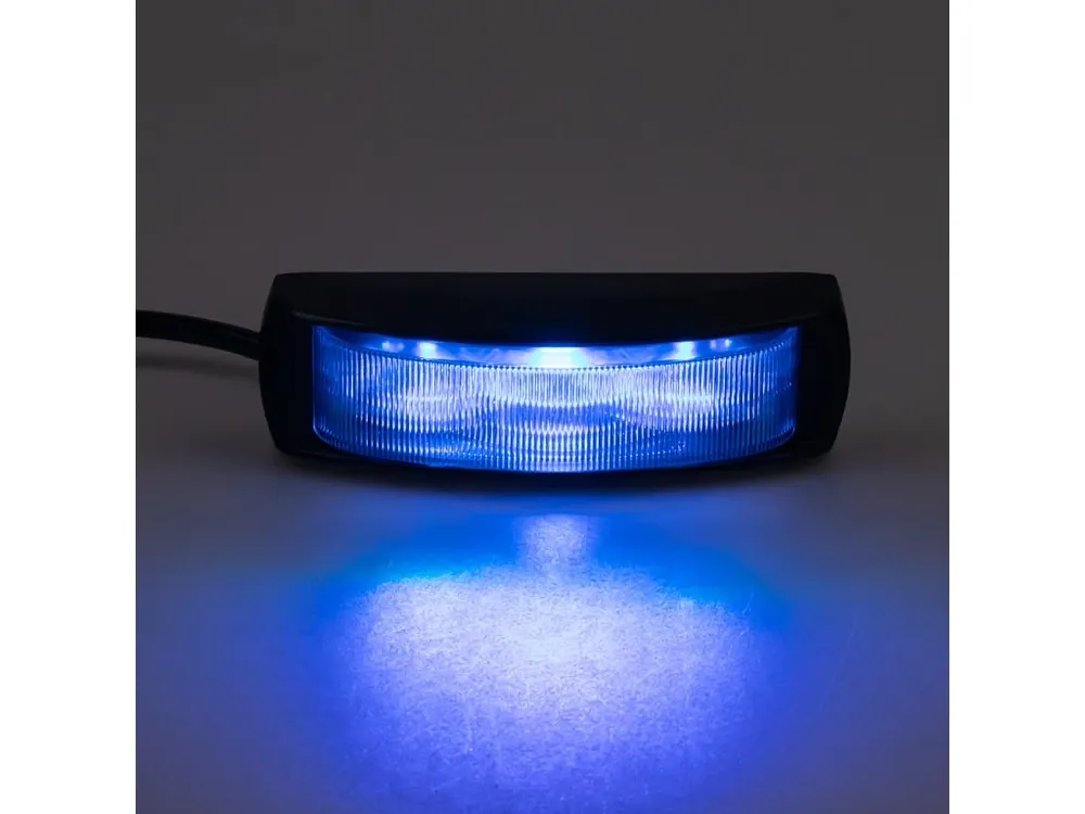 PREDATOR 4x3W LED, 12-24V, modrý, ECE R65 - Vrácení zdarma