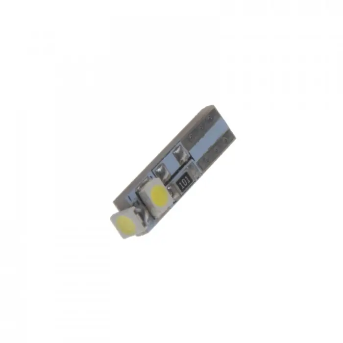 LED T5 bílá, 12V, 3LED/SMD - Snadné vrácení