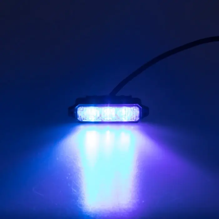 MINI PREDATOR 3x1W LED, 12-24V, modrý, ECE R10 | Akční cena