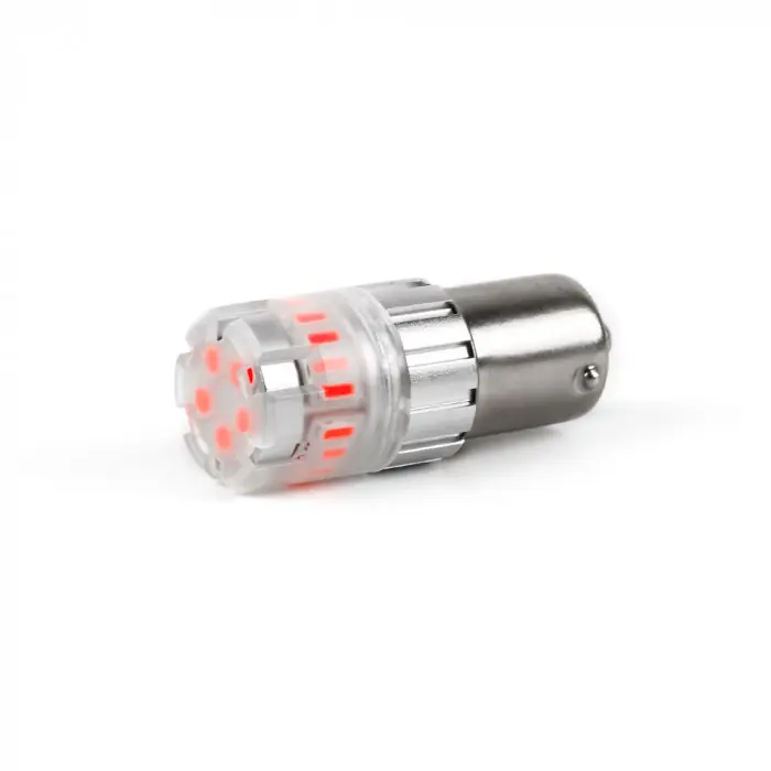 LED BA15S červená, 12V, 23LED SMD | Extra sleva