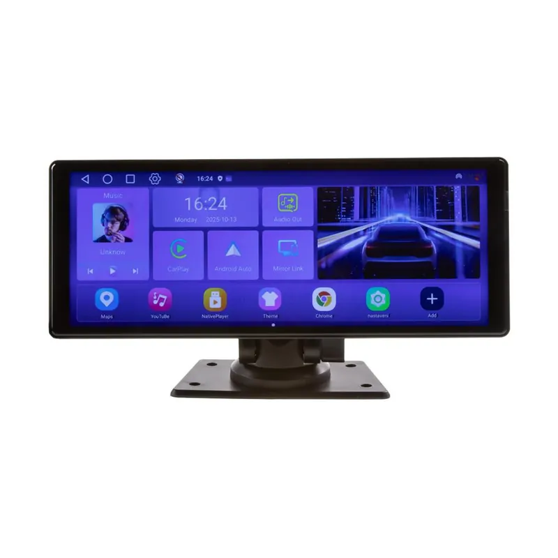 Monitor 10,26" s OS Android + Apple CarPlay, Android auto, Bluetooth, micro SD, GPS, kamerový vstup - Oblíbený produkt