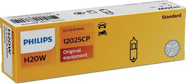 Doprodej | Autožárovky H20W 12V 20W BA9S 12025CP Philips
