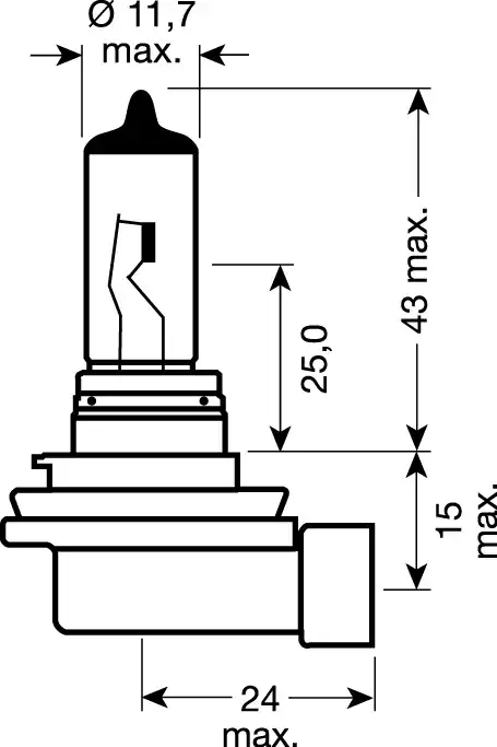 Nabídka - OSRAM 12V H11 55W standard (1ks)