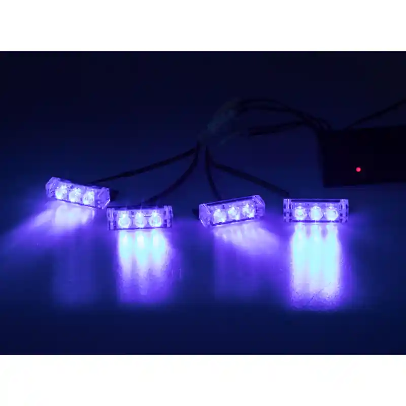 Skladem | PREDATOR LED do mřížky, 12V, modrý