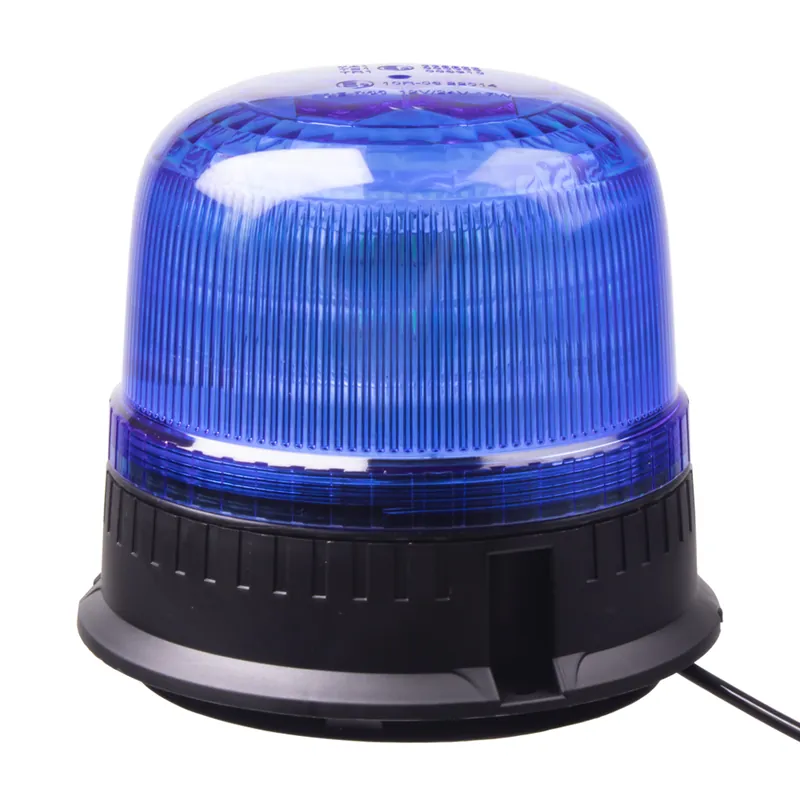 Super cena | LED maják, 12-24V, 24xLED modrý, magnet, ECE R65