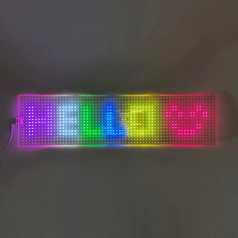 Pouze dnes - LED matrix panel "Devil eyes", transparentní, 10 x 39,5cm