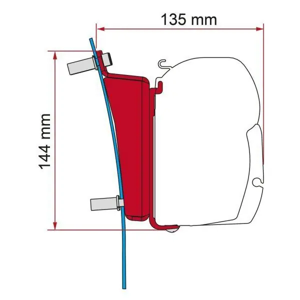 Adaptér pro markýzu Fiamma F45 pro Ford Transit L3H3 | Prémiová kvalita