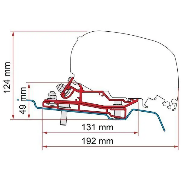 Bestseller - Adaptér pro Fiamma F80 na vozy Ford Transit L3H3