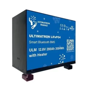 Omezené množství - Vyhřívaná LiFePO4 baterie Ultimatron ULM-12-280H Smart BMS 12,8 V 280 Ah