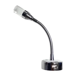 Ihned k dispozici | Čtecí LED lampička Dimatec Flexi 2 s USB portem